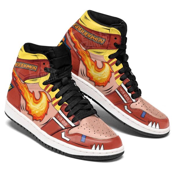 Baskets montantes Air Jordan Garudamon – Chaussures montantes Digimon – Image 3