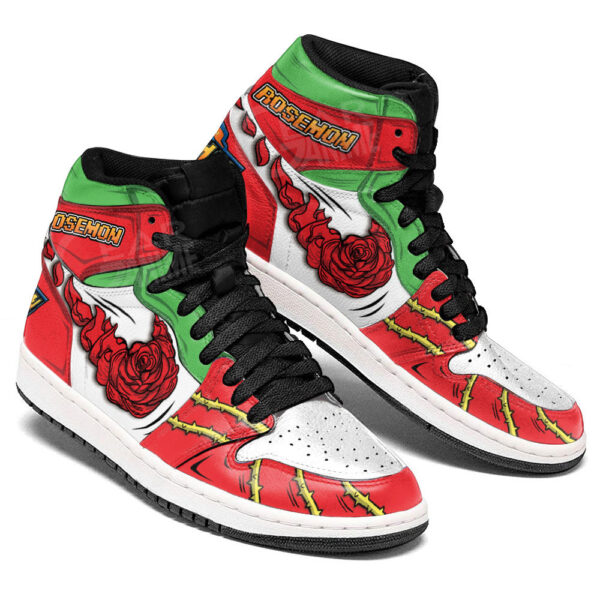 Baskets montantes Air Jordan Rosemon – Chaussures montantes Digimon – Image 4