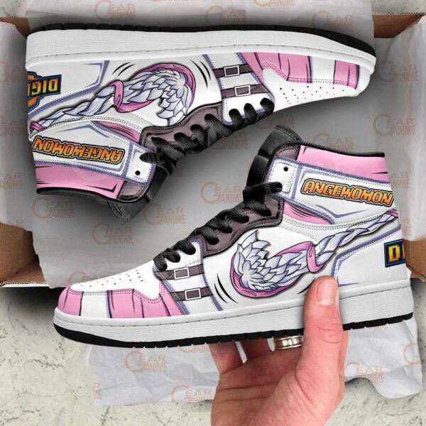 Baskets montantes Air Jordan Angewomon – Chaussures montantes Digimon – Image 2