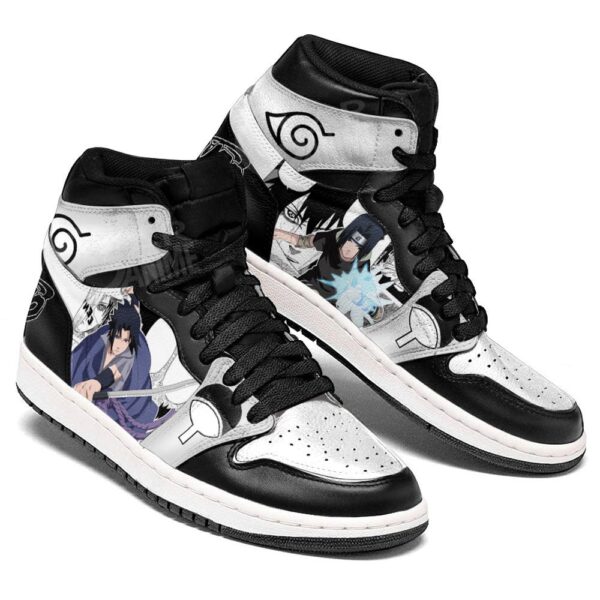 Baskets montantes Air Jordan Sasuke Uchiha – Chaussures montantes Naruto – Image 3