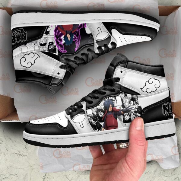 Baskets montantes Air Jordan Madara Uchiha – Chaussures montantes Naruto – Image 2