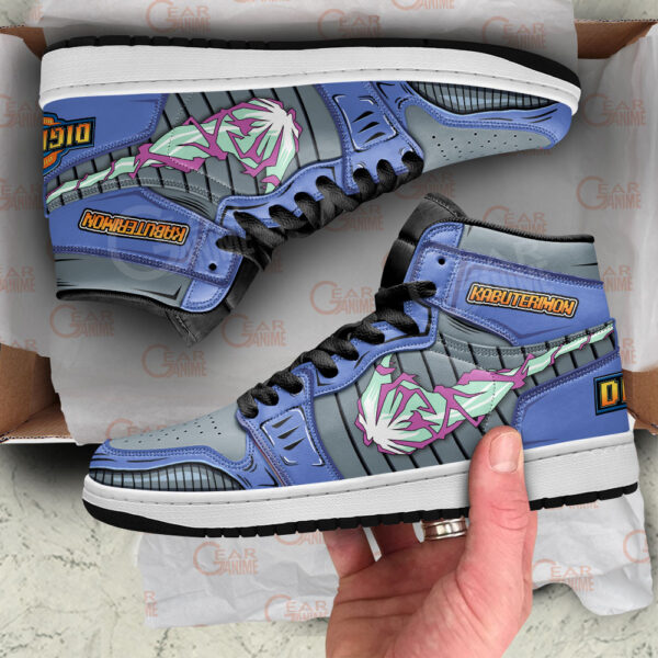 Baskets montantes Air Jordan Kabuterimon – Chaussures montantes Digimon – Image 2