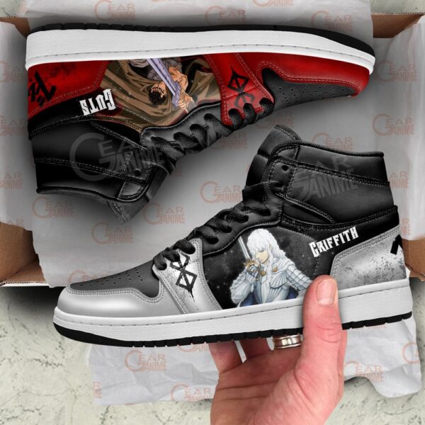 Baskets montantes Air Jordan Griffith et Guts – Chaussures montantes Berserk – Image 2