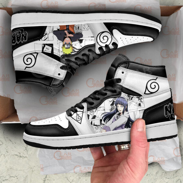 Baskets montantes Air Jordan Hinata Hyuga et Naruto Uzumaki – Chaussures montantes Naruto – Image 2