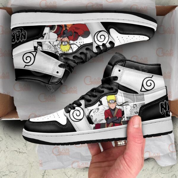 Baskets montantes Air Jordan Naruto Uzumaki (Sennin) – Chaussures montantes Naruto – Image 2