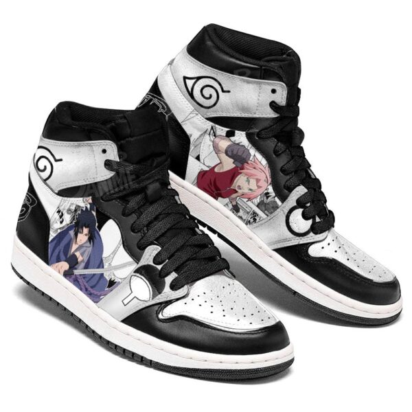 Baskets montantes Air Jordan Sakura Haruno et Sasuke Uchiha – Chaussures montantes Naruto – Image 3