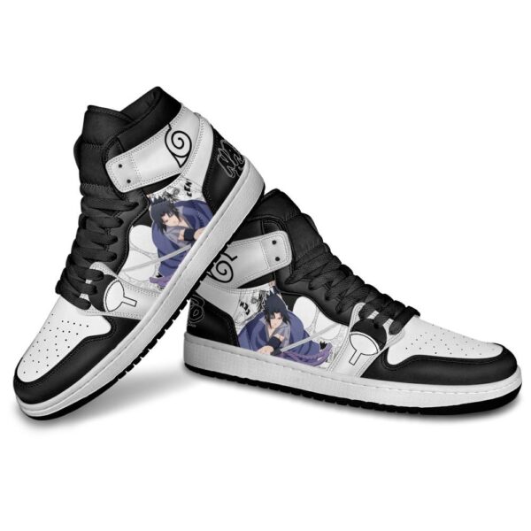 Baskets montantes Air Jordan Sasuke Uchiha – Chaussures montantes Naruto – Image 4