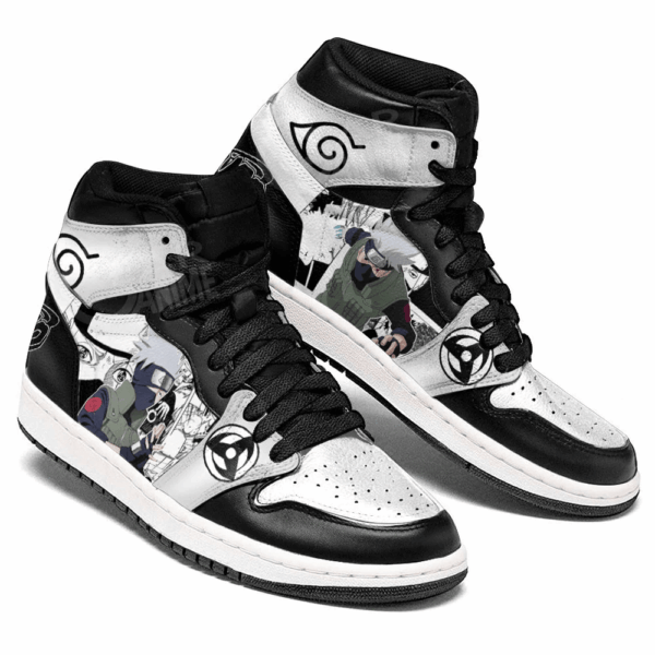 Baskets montantes Air Jordan Kakashi Hatake – Chaussures montantes Naruto – Image 3