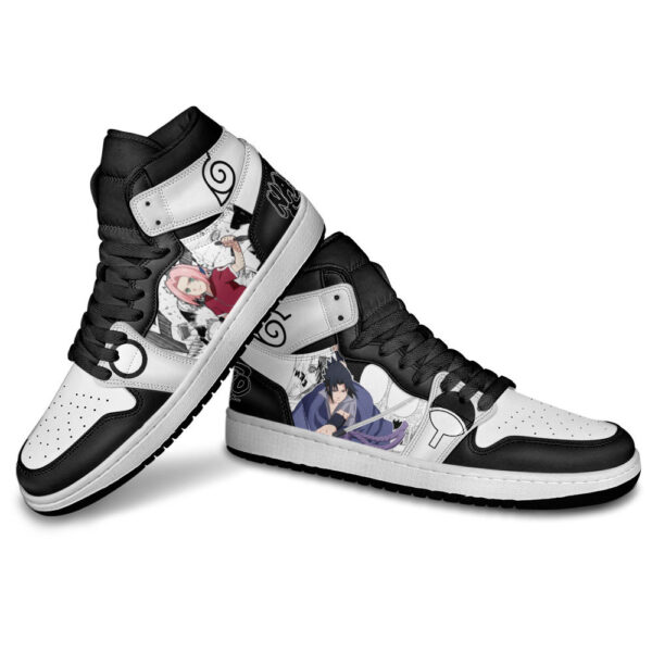 Baskets montantes Air Jordan Sakura Haruno et Sasuke Uchiha – Chaussures montantes Naruto – Image 4