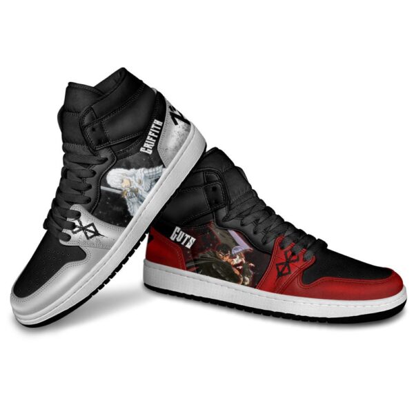 Baskets montantes Air Jordan Griffith et Guts – Chaussures montantes Berserk – Image 4