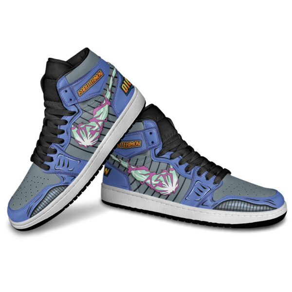 Baskets montantes Air Jordan Kabuterimon – Chaussures montantes Digimon – Image 3