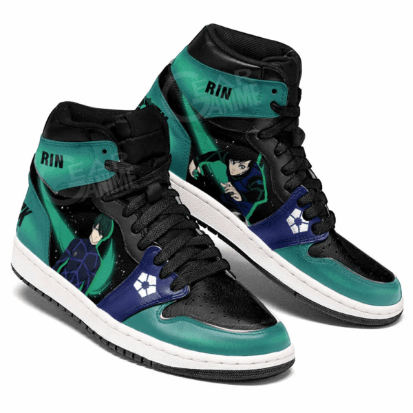 Baskets montantes Air Jordan Rin Itoshi – Chaussures montantes Blue Lock – Image 3