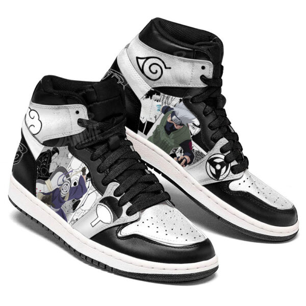 Baskets montantes Air Jordan Kakashi Hatake et Tobi – Chaussures montantes Naruto – Image 3