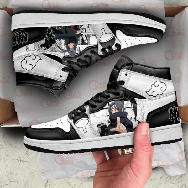 Baskets montantes Air Jordan Itachi Uchiha – Chaussures montantes Naruto – Image 2