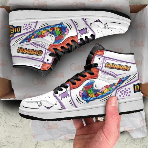 Baskets montantes Air Jordan Gomamon – Chaussures montantes Digimon – Image 2