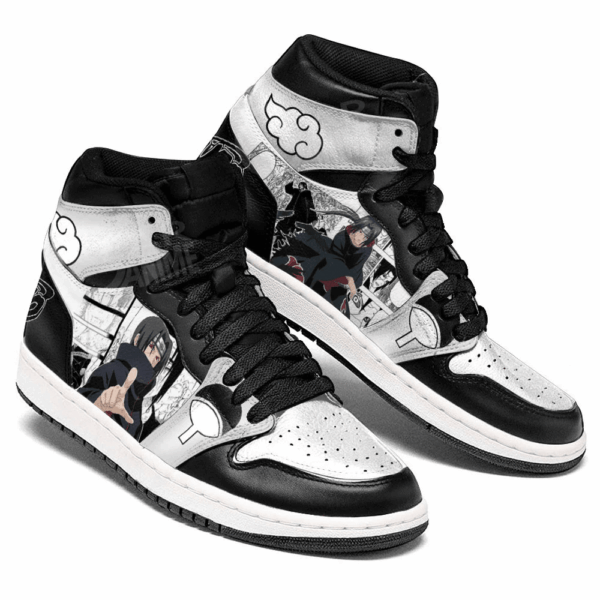 Baskets montantes Air Jordan Itachi Uchiha – Chaussures montantes Naruto – Image 3
