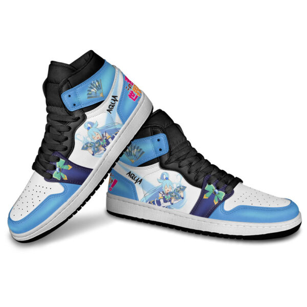 Baskets montantes Air Jordan Aqua – Chaussures montantes KonoSuba – Image 3