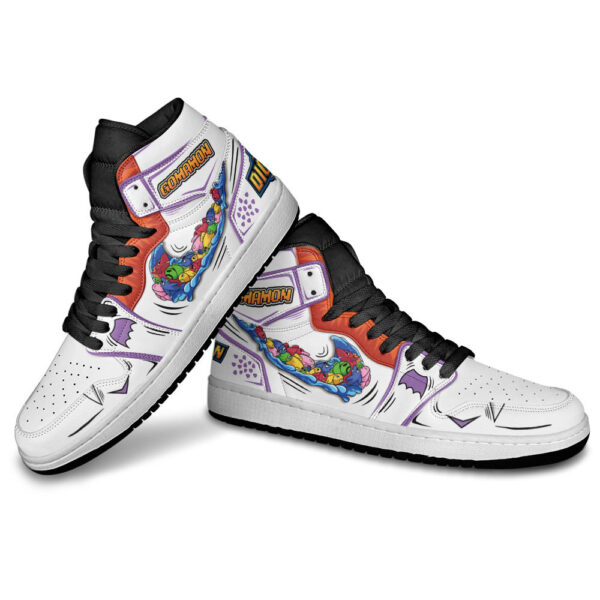 Baskets montantes Air Jordan Gomamon – Chaussures montantes Digimon – Image 4