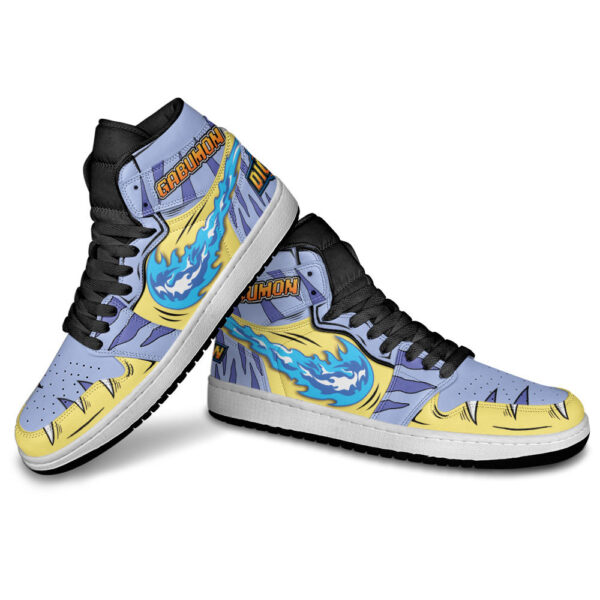 Baskets montantes Air Jordan Gabumon – Chaussures montantes Digimon – Image 4