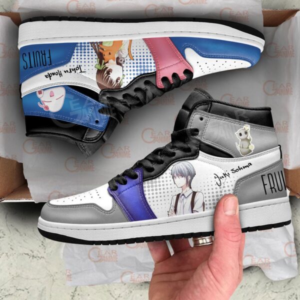 Baskets montantes Air Jordan Yuki Sôma et Tôru Honda – Chaussures montantes Fruits Basket – Image 2