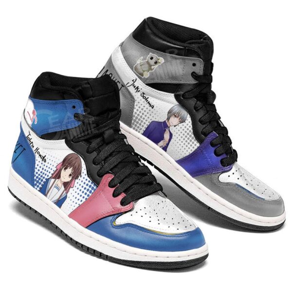 Baskets montantes Air Jordan Yuki Sôma et Tôru Honda – Chaussures montantes Fruits Basket – Image 4