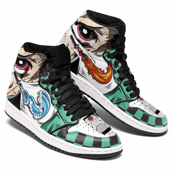 Baskets montantes Air Jordan Tanjiro – Chaussures montantes Demon Slayer – Image 2
