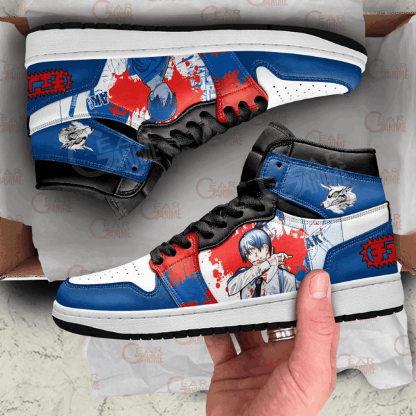 Baskets montantes Air Jordan Aki Hayakawa – Chaussures montantes Chainsaw Man – Image 2