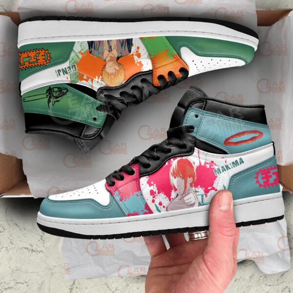 Baskets montantes Air Jordan Makima & Denji – Chaussures montantes Chainsaw Man – Image 2