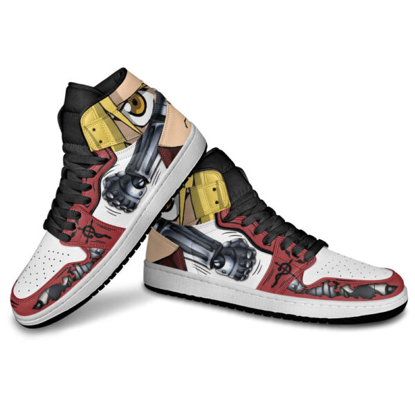 Baskets montantes Air Jordan Edward Elric – Chaussures montantes Fullmetal Alchemist – Image 3