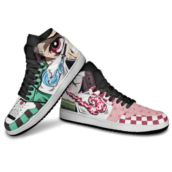 Baskets montantes Air Jordan Tanjirô et Nezuko – Chaussures montantes Demon Slayer – Image 3