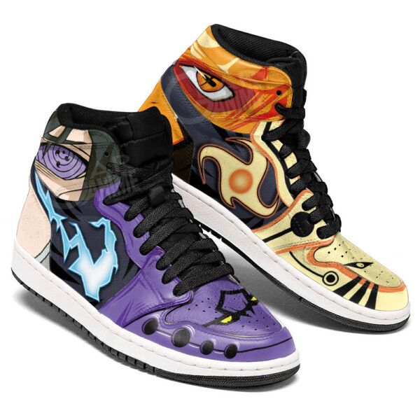 Baskets montantes Air Jordan Sasuke & Naruto – Chaussures montantes Naruto – Image 2
