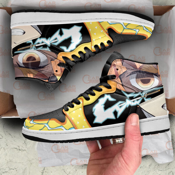 Baskets montantes Air Jordan Zenitsu – Chaussures montantes Demon Slayer – Image 2