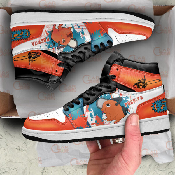Baskets montantes Air Jordan Pochita – Chaussures montantes Chainsaw Man – Image 2