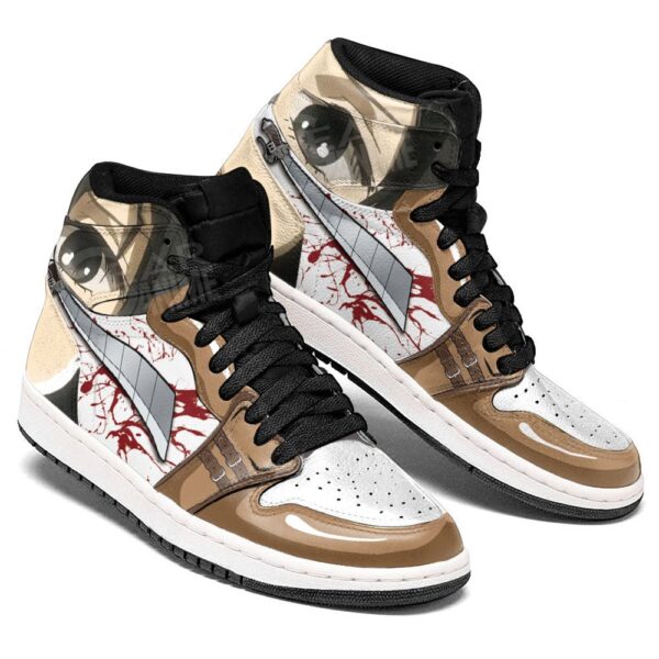 Baskets montantes Air Jordan Mikasa Ackerman – Chaussures montantes L’Attaque des Titans – Image 2