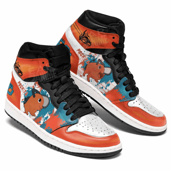 Baskets montantes Air Jordan Pochita – Chaussures montantes Chainsaw Man – Image 3