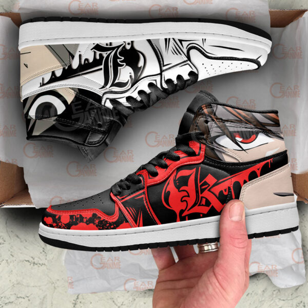 Baskets montantes Air Jordan Light Yagami et L – Chaussures montantes Death Note – Image 4