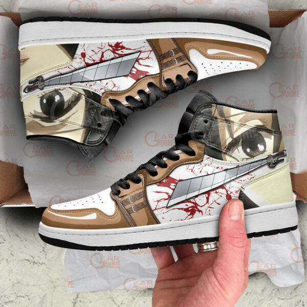 Baskets montantes Air Jordan Mikasa Ackerman – Chaussures montantes L’Attaque des Titans – Image 4