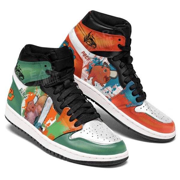 Baskets montantes Air Jordan Denji & Pochita – Chaussures montantes Chainsaw Man – Image 3