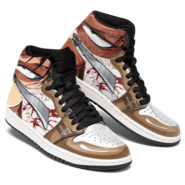 Baskets montantes Air Jordan Levi Ackerman – Chaussures montantes L’Attaque des Titans – Image 2
