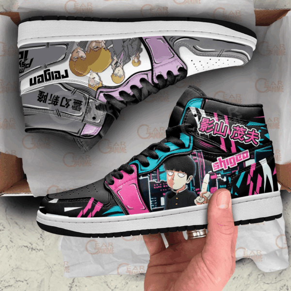 Baskets montantes Air Jordan Arataka Reigen et Shigeo Kageyama – Chaussures montantes Mob Psycho 100 – Image 2