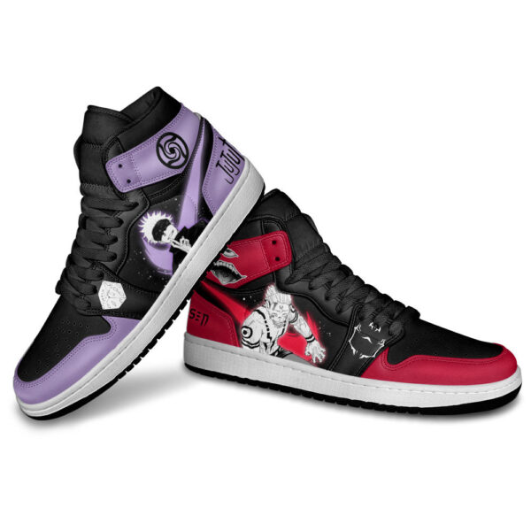 Baskets montantes Air Jordan Gojo et Sukuna – Chaussures montantes Jujutsu Kaisen – Image 3