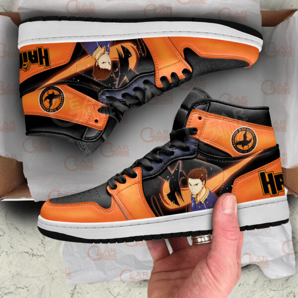 Baskets montantes Air Jordan Asahi Azumane – Chaussures montantes Haikyuu!! – Image 4