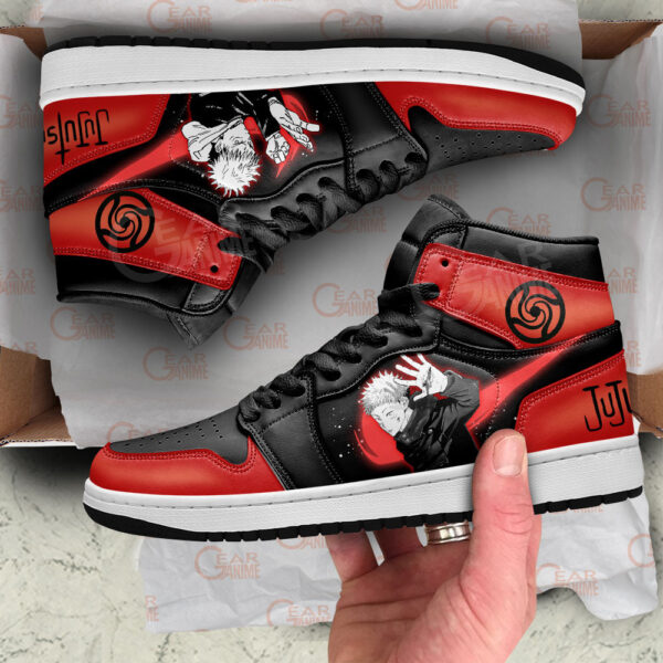 Baskets montantes Air Jordan Yuji Itadori – Chaussures montantes Jujutsu Kaisen – Image 4