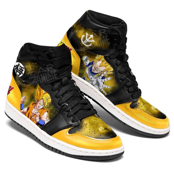 Baskets montantes Air Jordan Vegeta et Goku Super Saiyan – Chaussures montantes Dragon Ball – Image 2