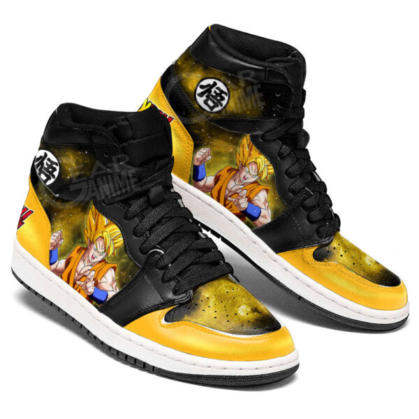 Baskets montantes Air Jordan Goku Super Saiyan – Chaussures montantes Dragon Ball – Image 2