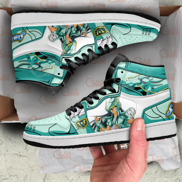 Baskets montantes Air Jordan Dragon Shiryu – Chaussures montantes Saint Seiya – Image 2