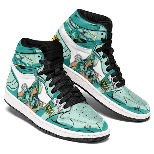 Baskets montantes Air Jordan Dragon Shiryu – Chaussures montantes Saint Seiya – Image 3