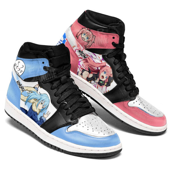 Baskets montantes Air Jordan Rimuru Tempest et Milim Nava – Chaussures montantes Moi, quand je me réincarne en Slime – Image 3