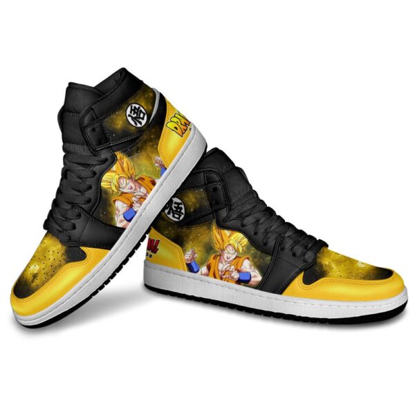 Baskets montantes Air Jordan Goku Super Saiyan – Chaussures montantes Dragon Ball – Image 3