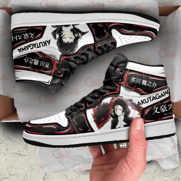 Baskets montantes Air Jordan Ryunosuke Akutagawa – Chaussures montantes Bungô Stray Dogs – Image 4